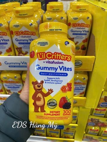  Kẹo dẻo hình gấu bổ sung vitamin tổng hợp L'il Critters Gummy Vites 