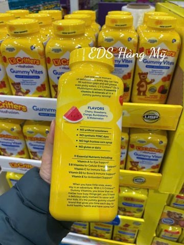  Kẹo dẻo hình gấu bổ sung vitamin tổng hợp L'il Critters Gummy Vites 