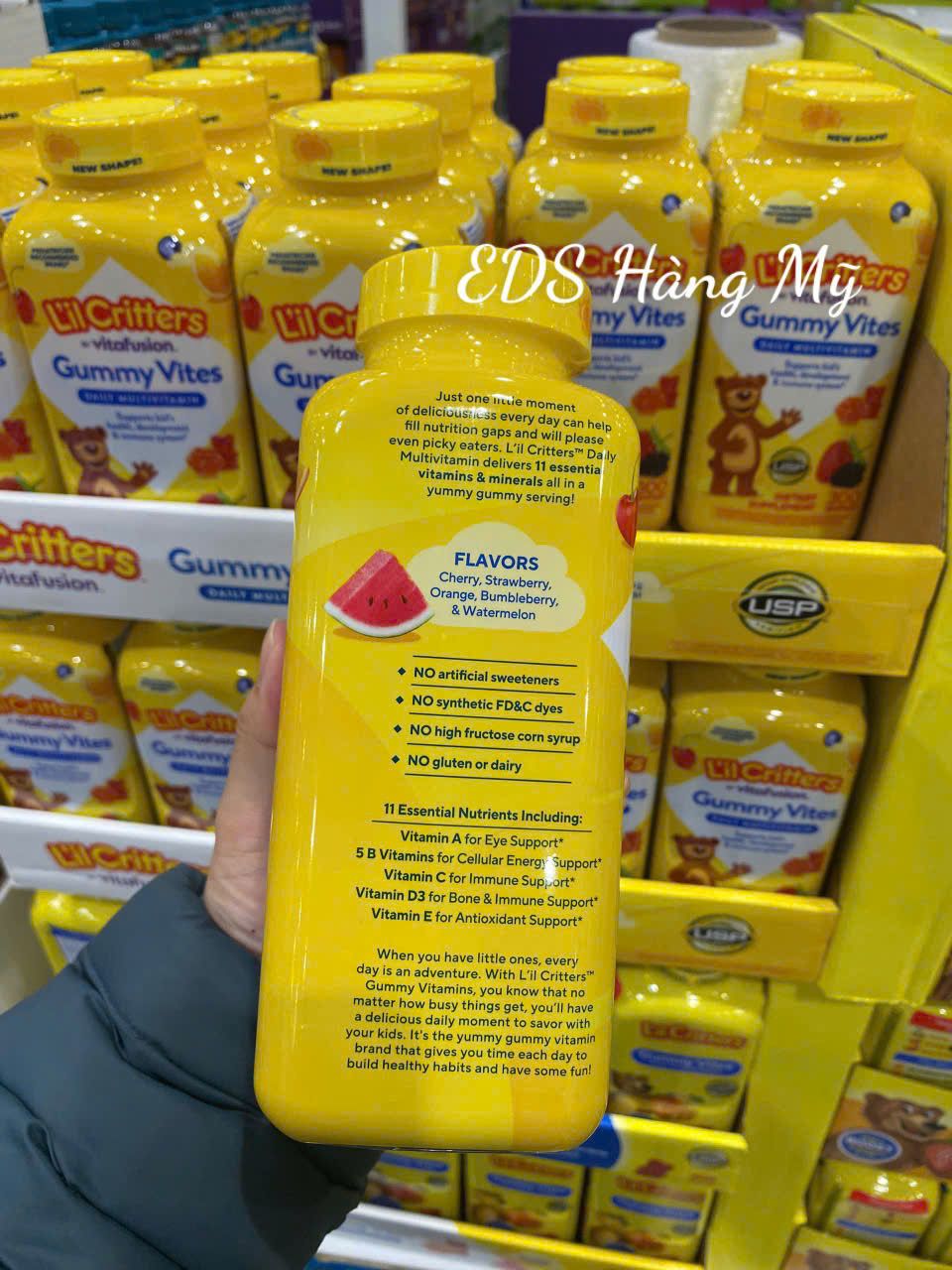 Kẹo dẻo hình gấu bổ sung vitamin tổng hợp L'il Critters Gummy Vites