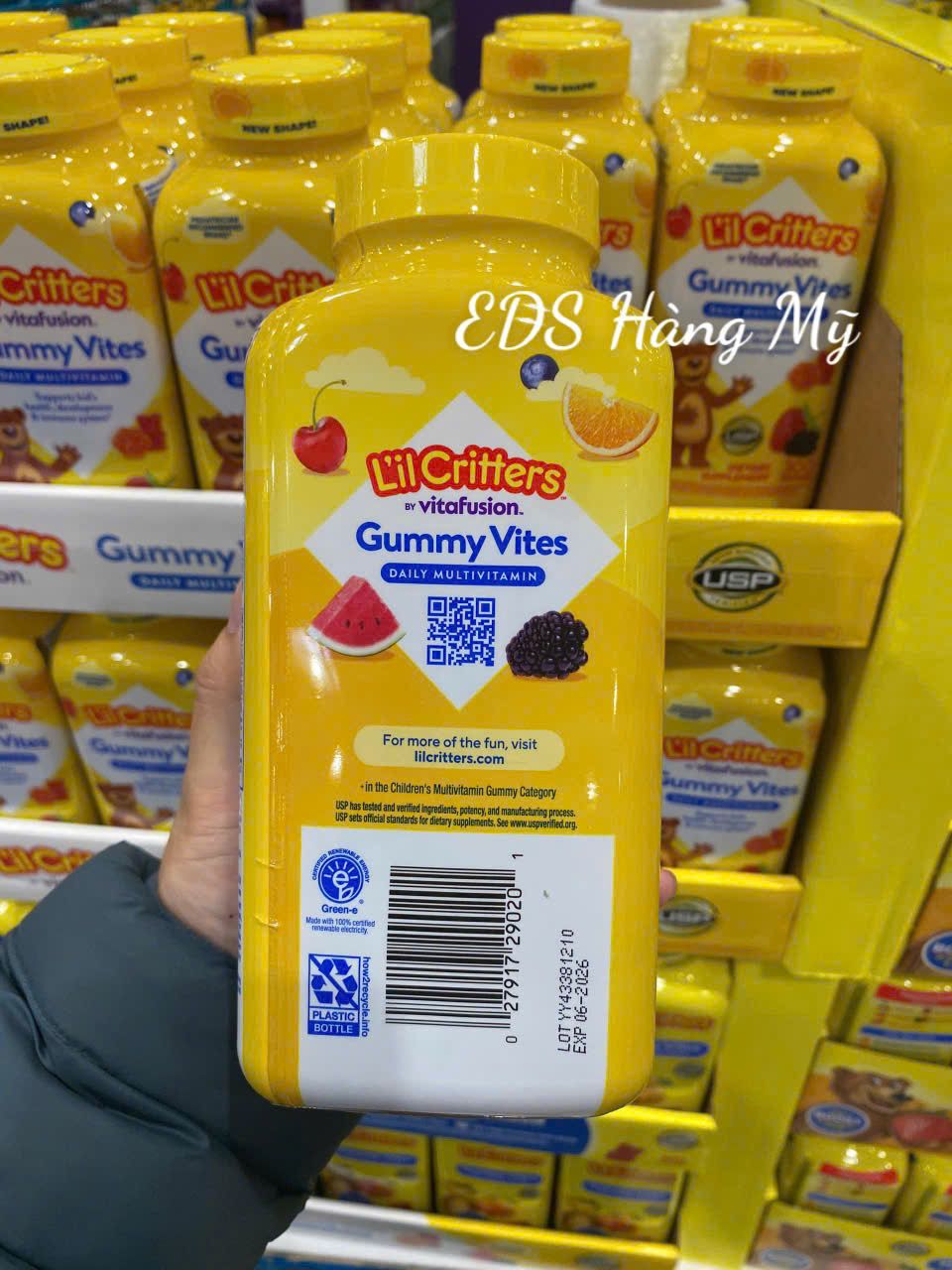Kẹo dẻo hình gấu bổ sung vitamin tổng hợp L'il Critters Gummy Vites