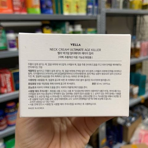  Kem dưỡng chống lão hóa, giảm nếp nhăn, làm trắng da vùng cổ Vella Neack Cream Ultimate Age Killer 