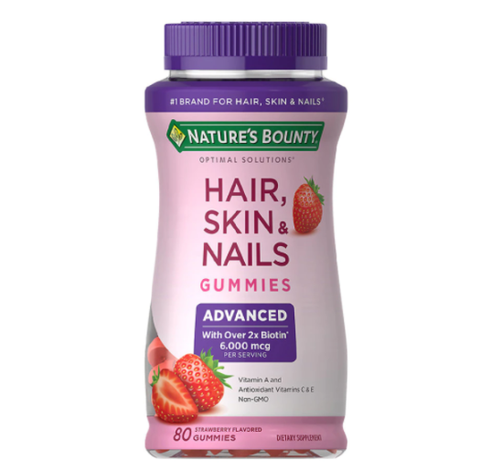  Kẹo dẻo đẹp da, móng, tóc Nature's Bounty Hair Skin Nails Gummies 