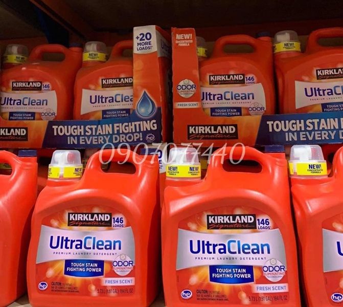 Nước giặt Kirkland Signature Ultra Clean - Chai 5,73l
