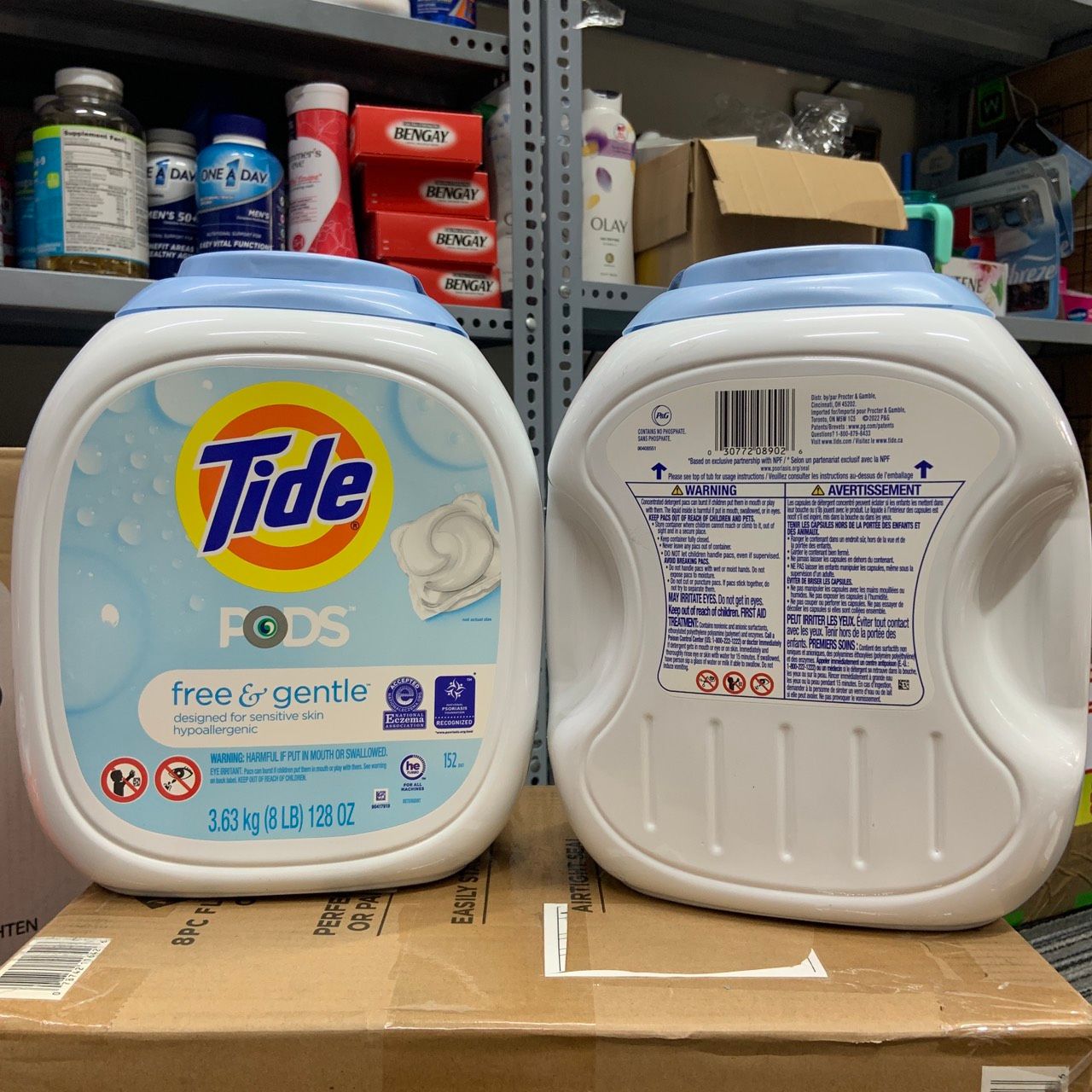 Viên giặt xả không mùi dịu nhẹ không gây kích ứng Tide Pods Free & Gentle
