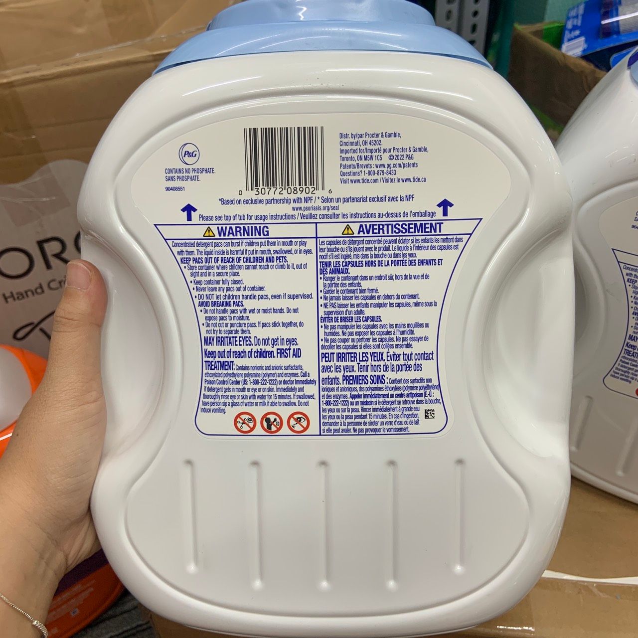 Viên giặt xả không mùi dịu nhẹ không gây kích ứng Tide Pods Free & Gentle