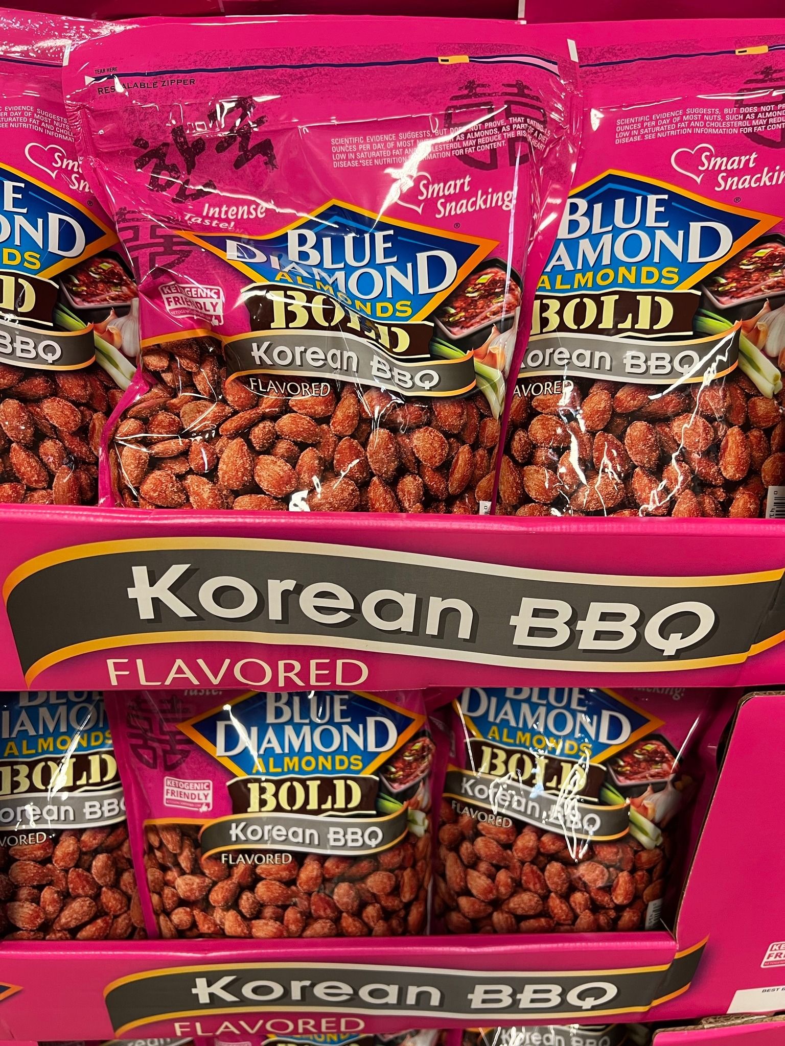 Hạnh nhân tẩm gia vị Blue Diamond Almond Bold Korean BBQ Giao hàng t
