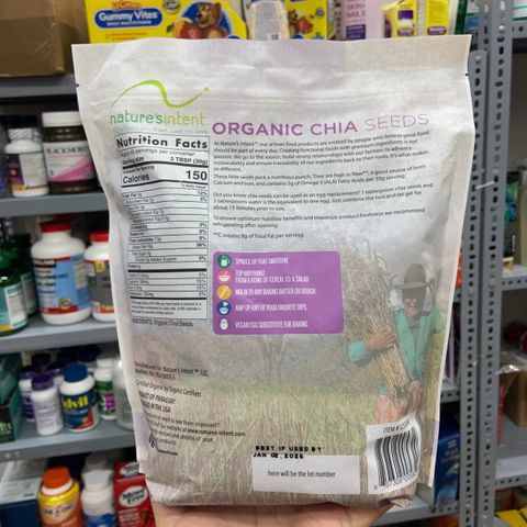  Hạt chia hữu cơ Nature's Intent Organic Chia Seeds 