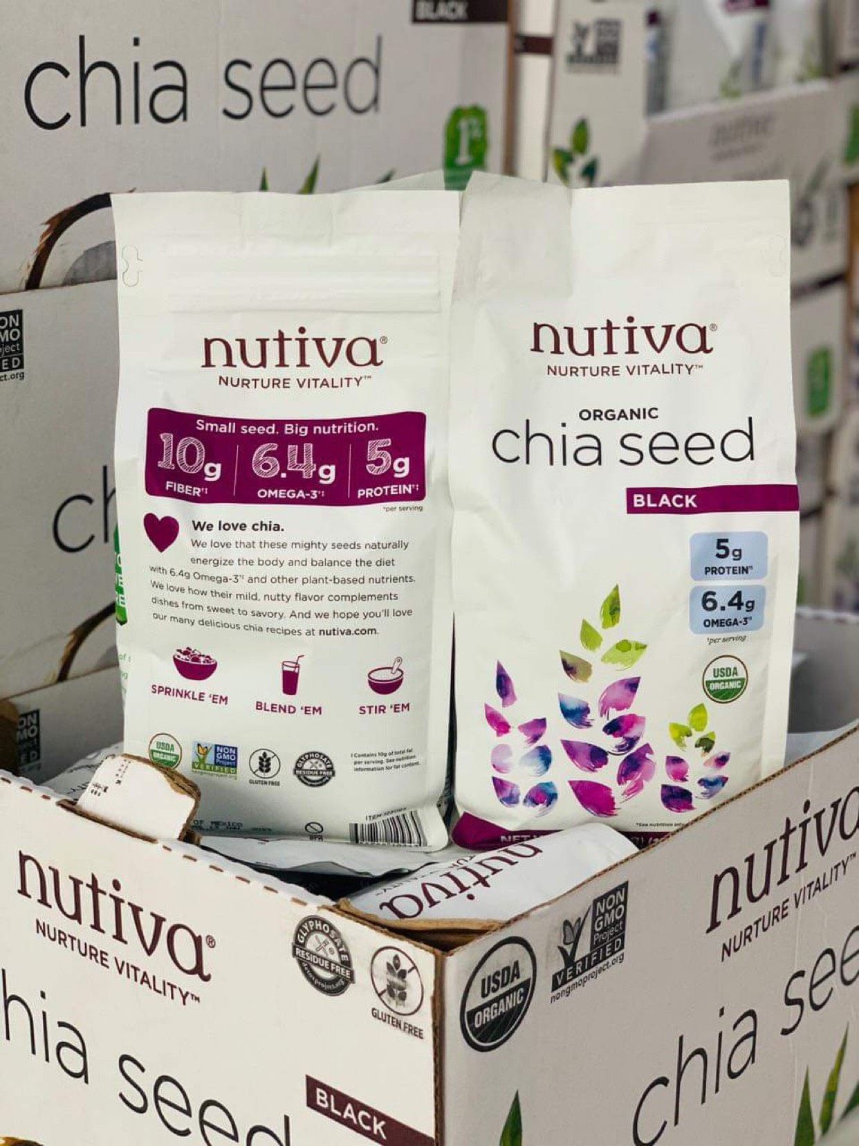 Hạt chia Nutiva Chia Seed