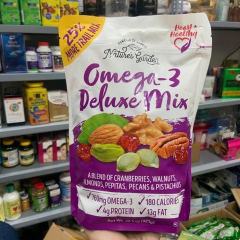  Hạt sấy khô tổng hợp Nature's Garden Omega - 3 Deluxe Mix 