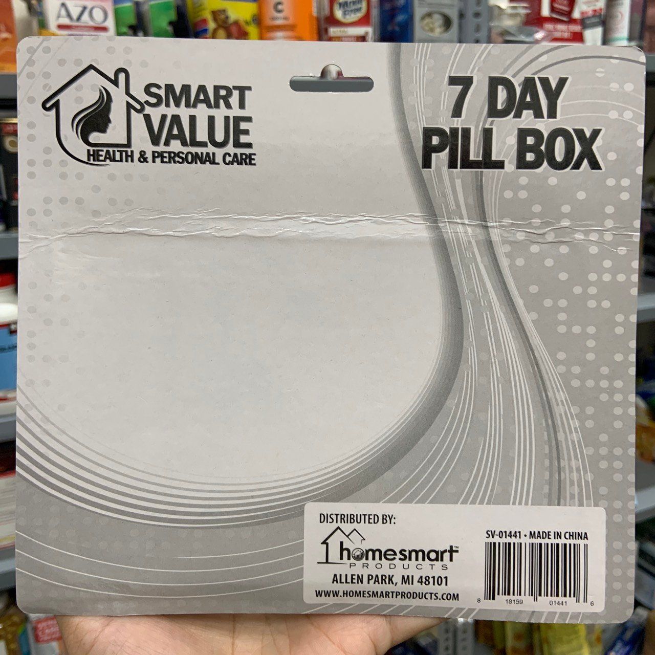 Hộp đựng chia thuốc 7 ngày trong tuần Smart Value 7 Day Pill Box