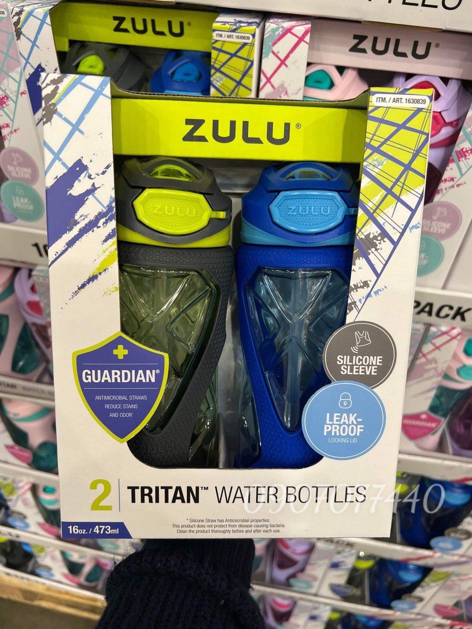Bình nước nhựa tritan cao cấp chịu nhiệt không chứa BPA Zulu của Mỹ
