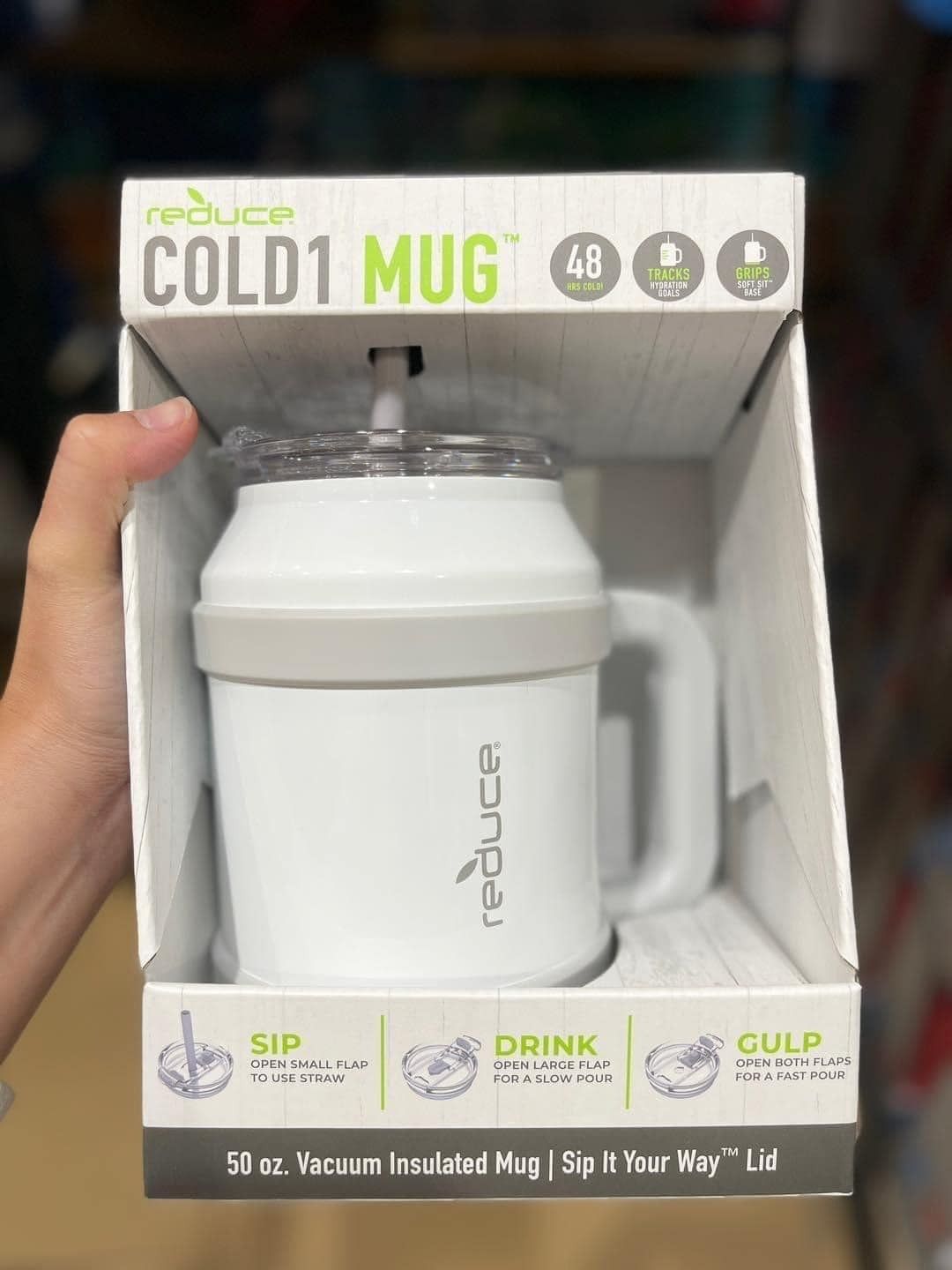 Ly giữ nhiệt thép không gỉ kèm ống hút Reduce Cold1 Mug dung tích 1,5l