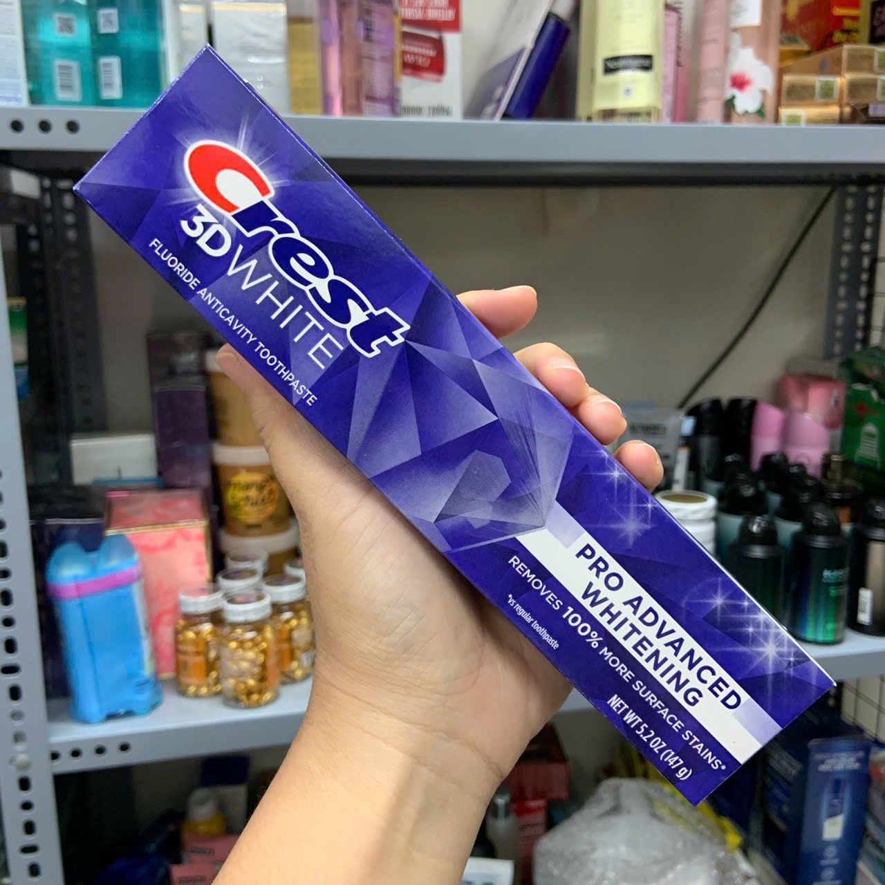 Kem đánh răng Crest 3D White Pro Advanced Whitening