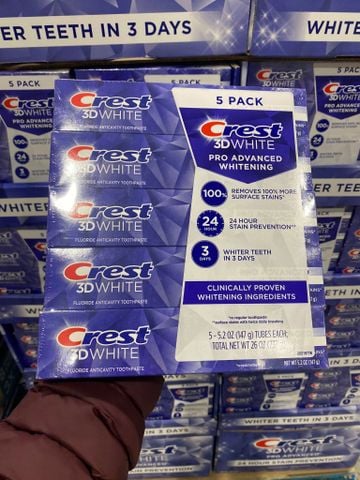  Kem đánh răng Crest 3D White Pro Advanced Whitening 