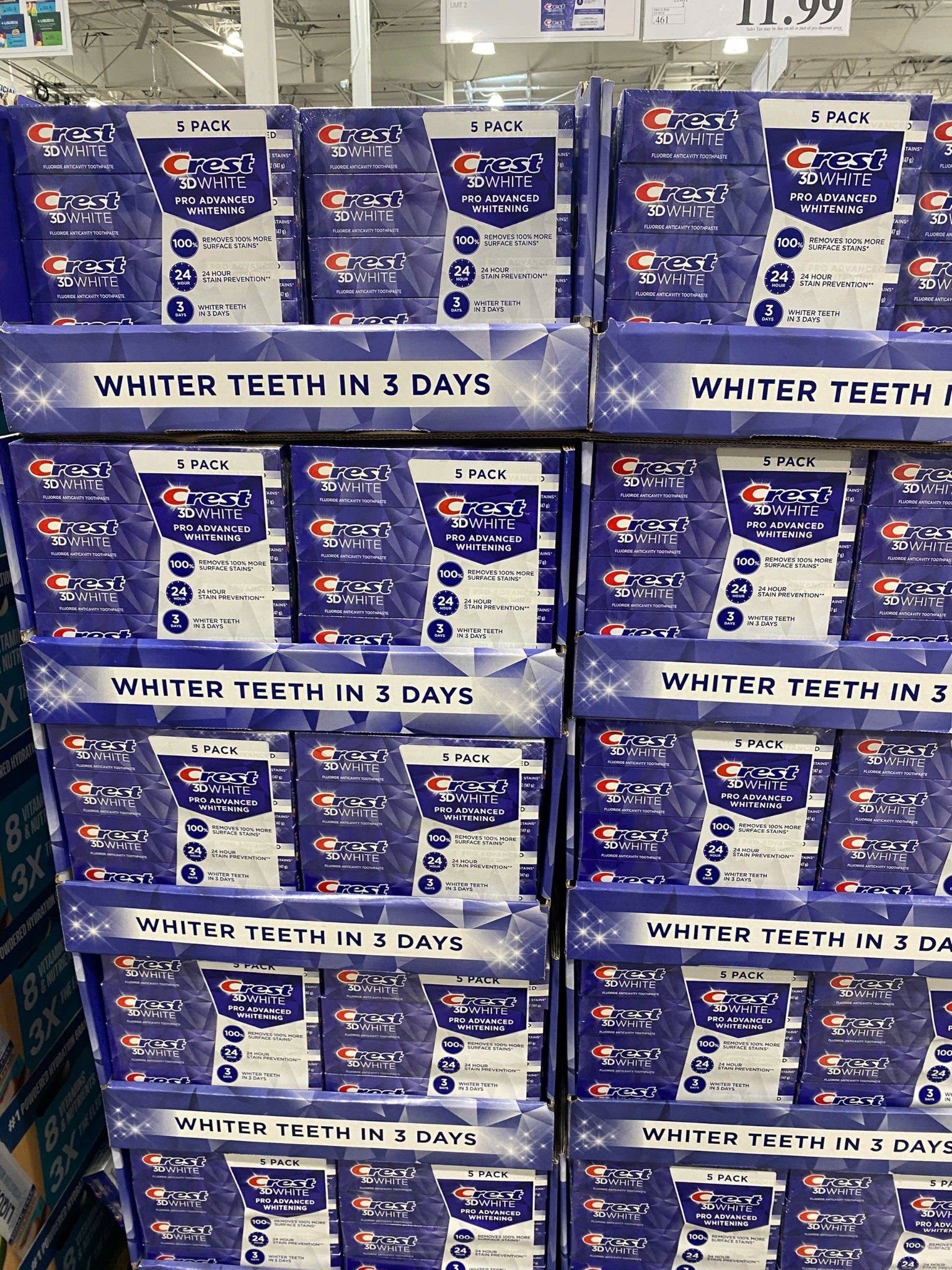 Kem đánh răng Crest 3D White Pro Advanced Whitening
