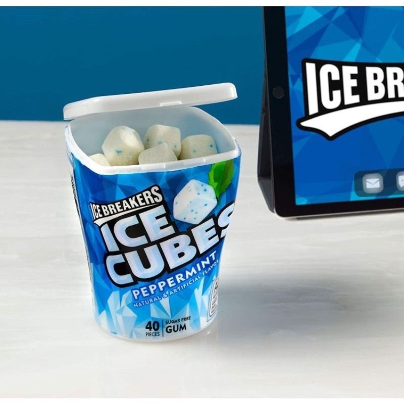 Kẹo cao su không đường suger free Ice Breakers Ice Cubes