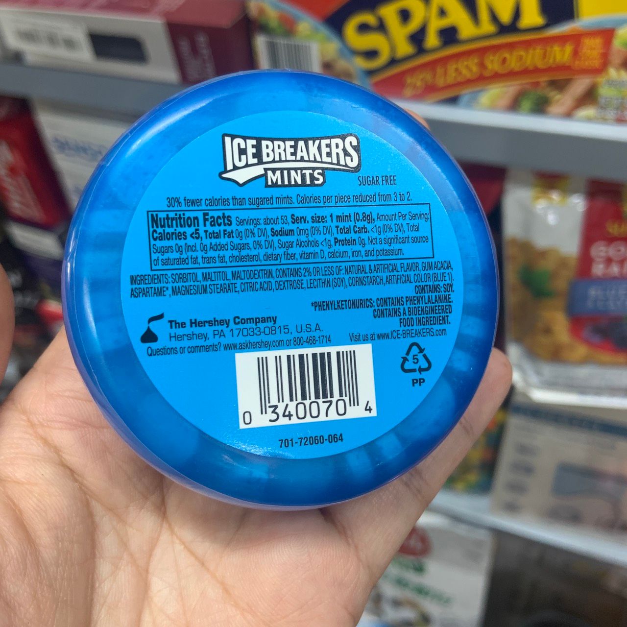 Kẹo ngậm thơm miệng không đường Ice Breakers Mints
