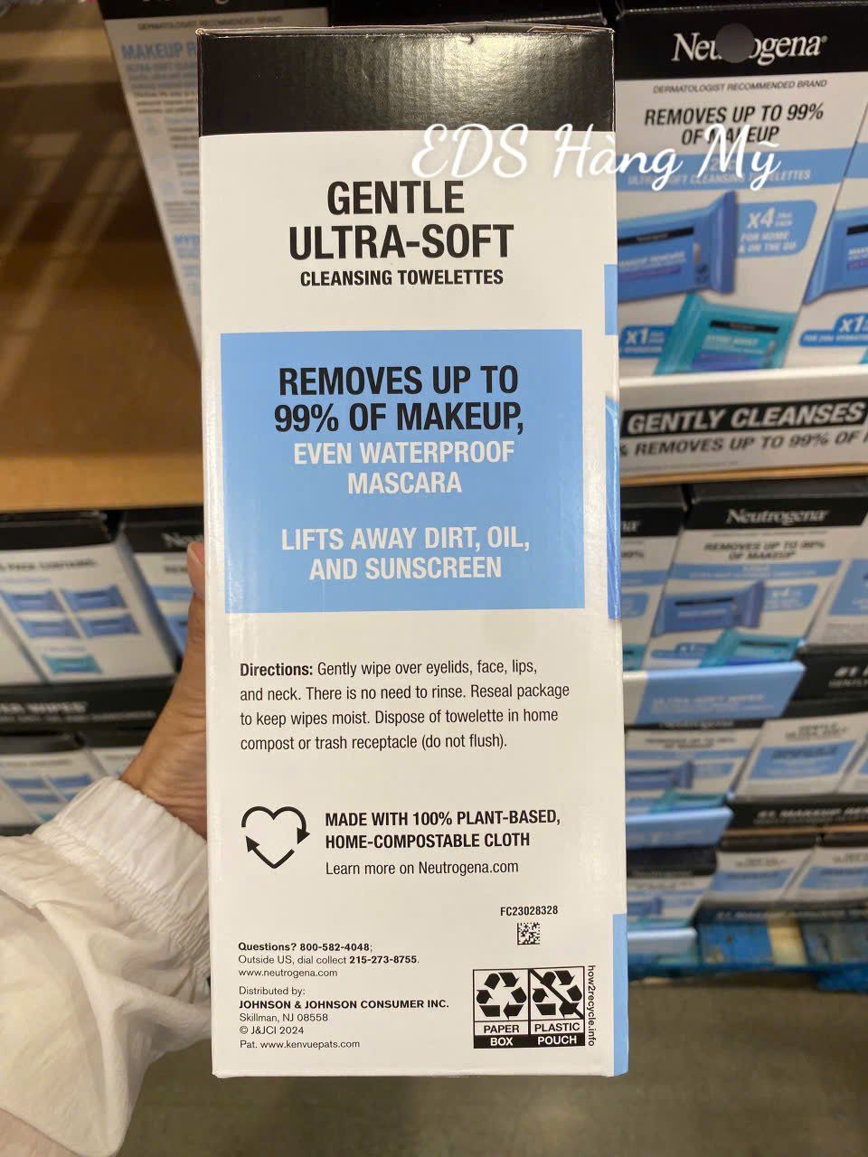 Khăn giấy ướt tẩy trang Neutrogena Makeup Remover Towelettes