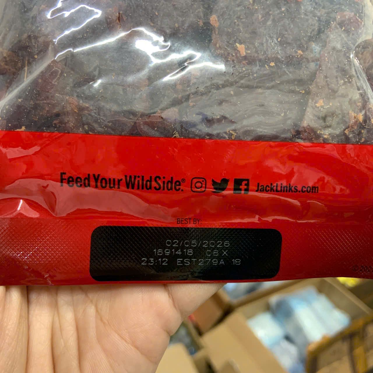 Khô bò tẩm vị teriyaki Jack Link's Beef Jerky