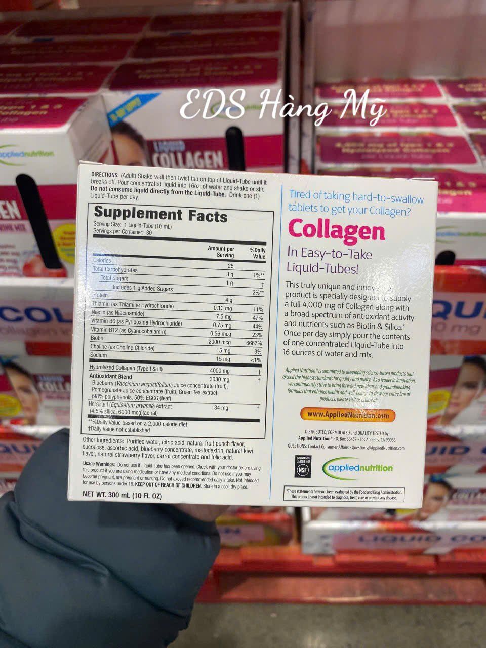 Collagen dạng nước cao cấp Easy-to-take Liquid Tube Applied Nutrition