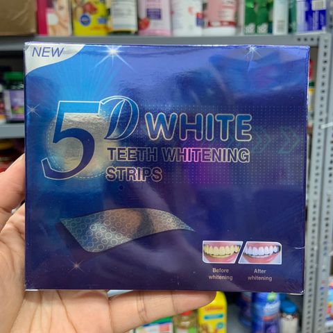  Miếng dán trắng răng 5D White Teeth Whitening Strips 