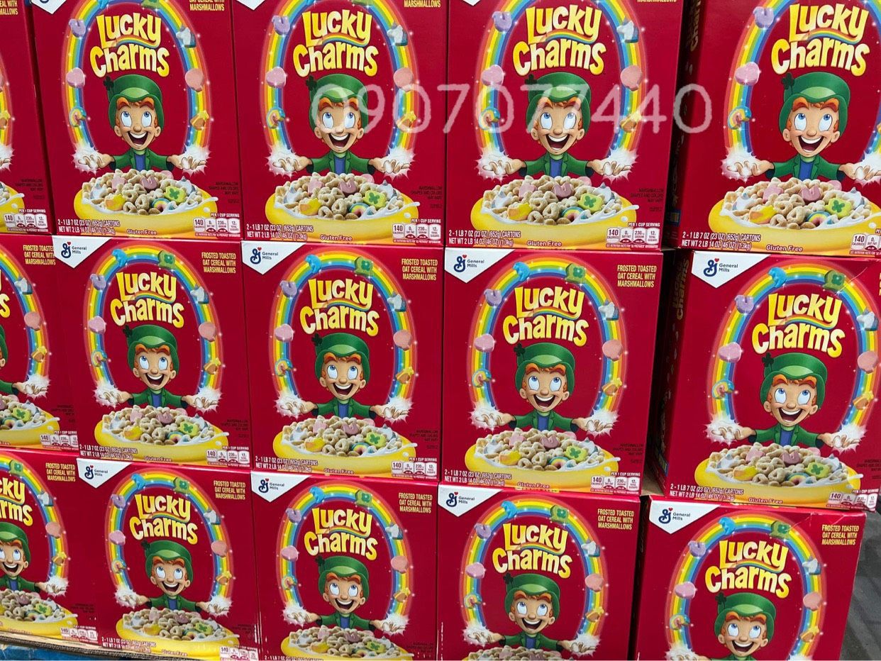 Ngũ cốc ăn sáng mix kẹo dẻo Marshmallows Lucky Charms