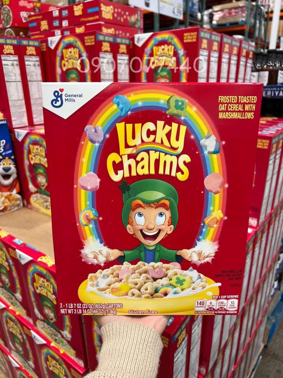 Ngũ cốc ăn sáng mix kẹo dẻo Marshmallows Lucky Charms