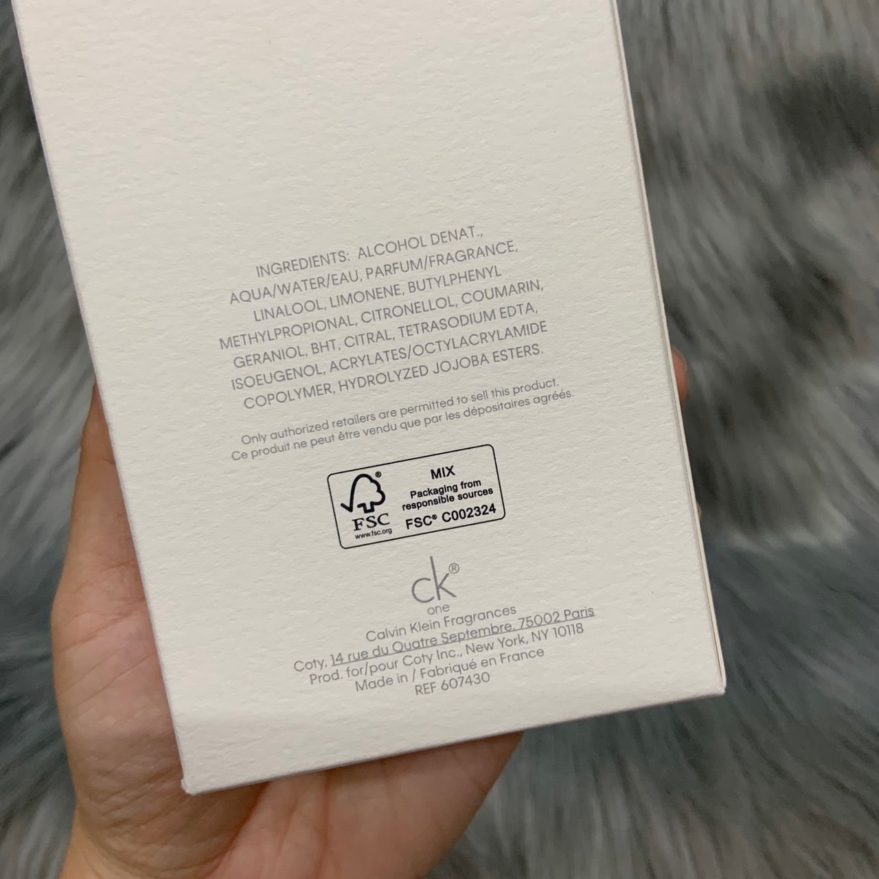 Nước hoa Calvin Klein CK full box