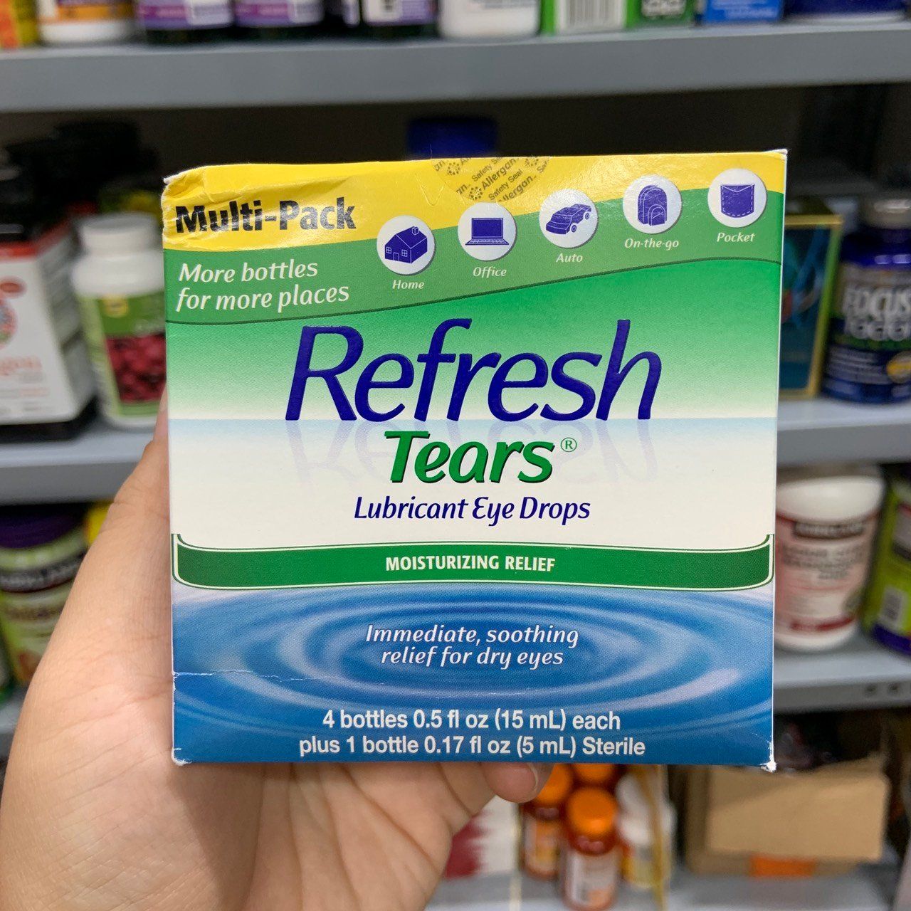 Nước nhỏ mắt, nước mắt nhân tạo Refresh Tears Lubricant Eye Drops EDS