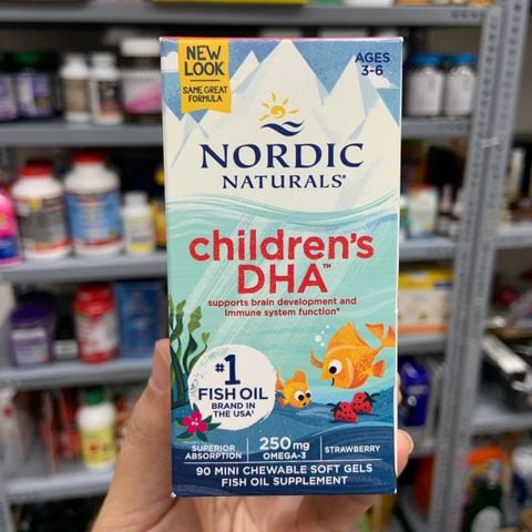  Kẹo/ siro bổ sung DHA cho trẻ từ 1-6 tuổi Nordic Naturals Children's DHA Xtra 