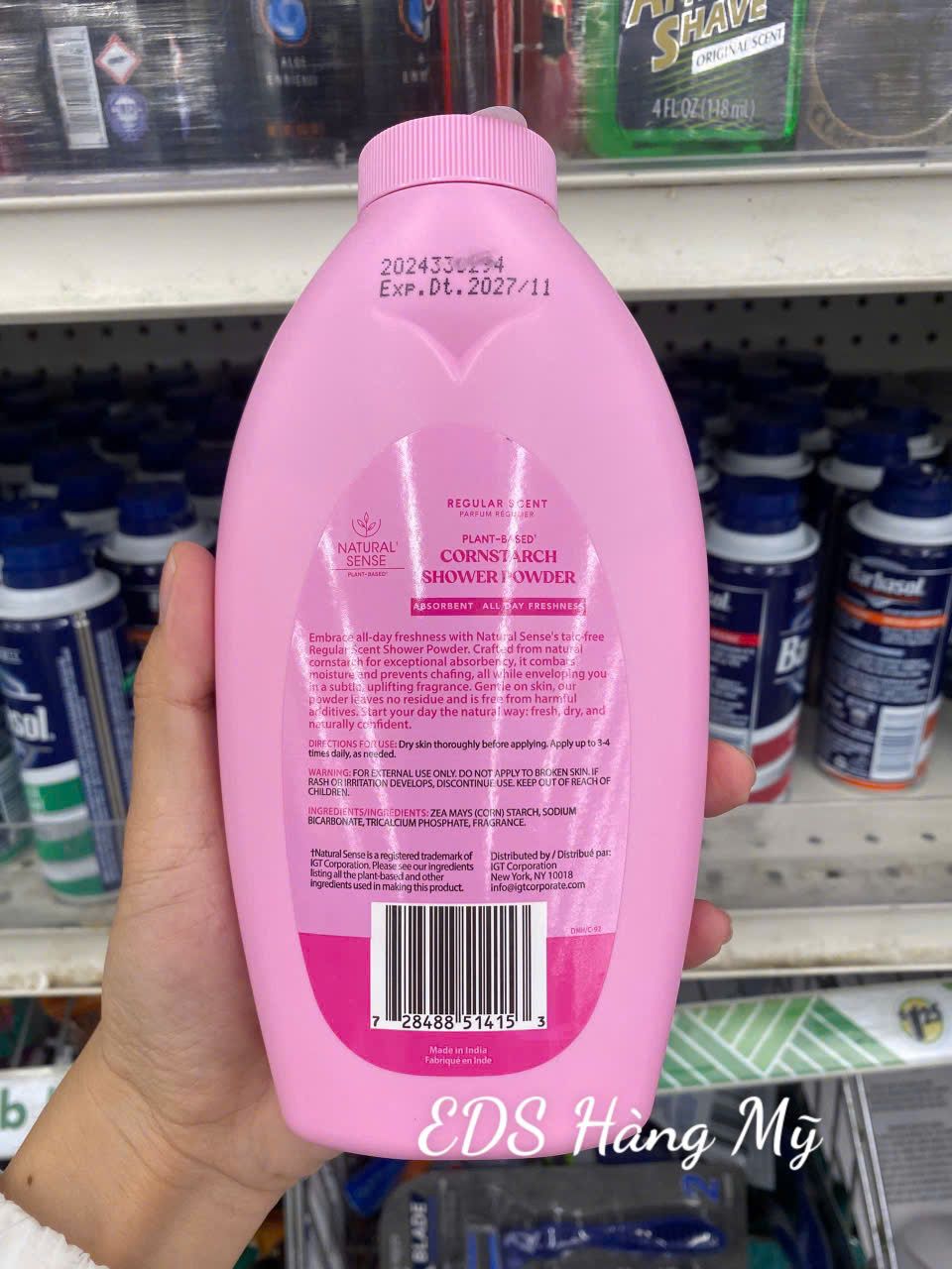 Phấn thơm khử mùi chiết xuất từ thực vật Natural Sense