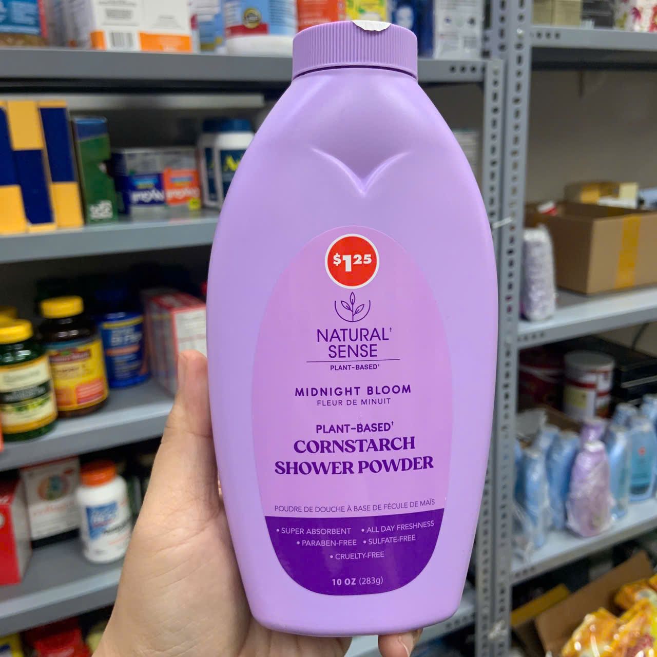 Phấn thơm khử mùi chiết xuất từ thực vật Natural Sense