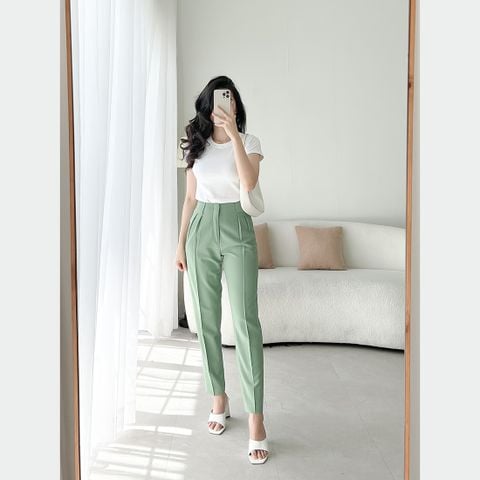  Quần baggy nữ lưng cao thời trang Eden - Q019 