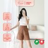 Quần short nữ lưng cao phối túi thời trang Eden - Q018