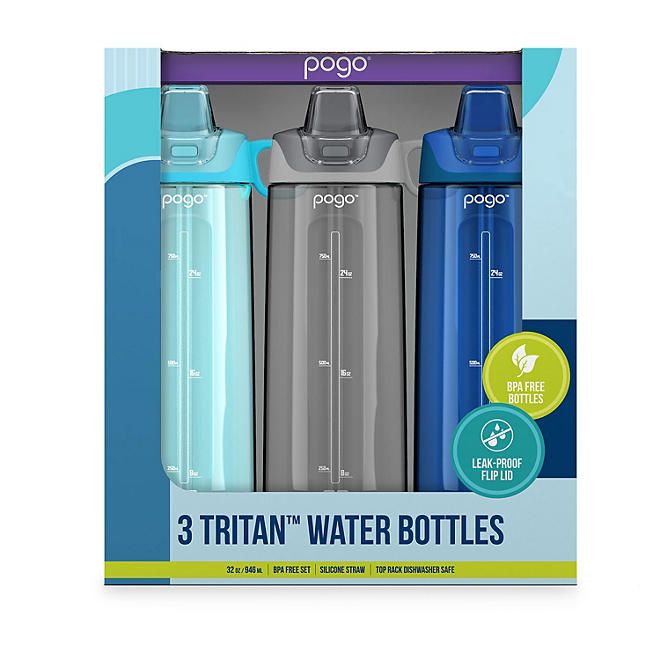 Set 3 bình đựng nước nhựa tritan cao cấp, BPA free Pogo