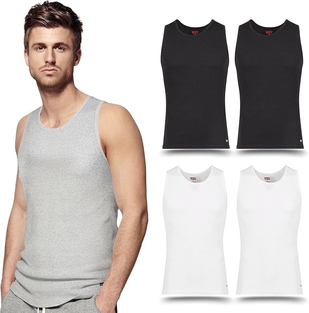 Set 4 áo thun sát nách Levi's Tank Premium Cotton