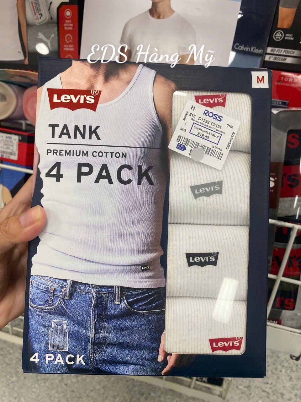 Set 4 áo thun sát nách Levi's Tank Premium Cotton