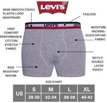 Set 5 quần lót đùi boxer nam Levi's