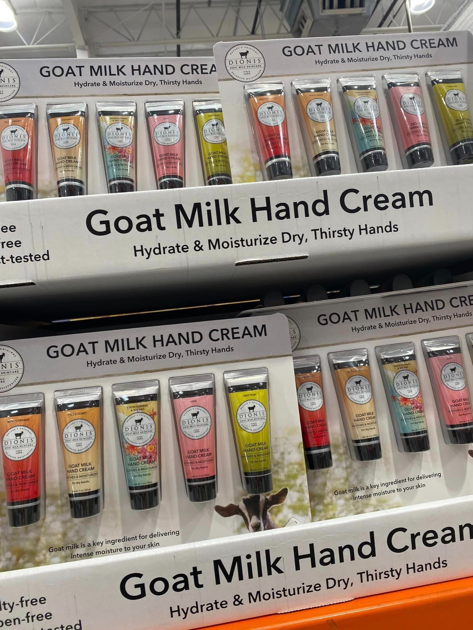 Set 5 tuýp kem dưỡng da tay sữa dê Dionis Goat Milk Hand Cream