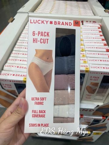  Set 6 quần lót nữ lưng cao Lucky Brand 