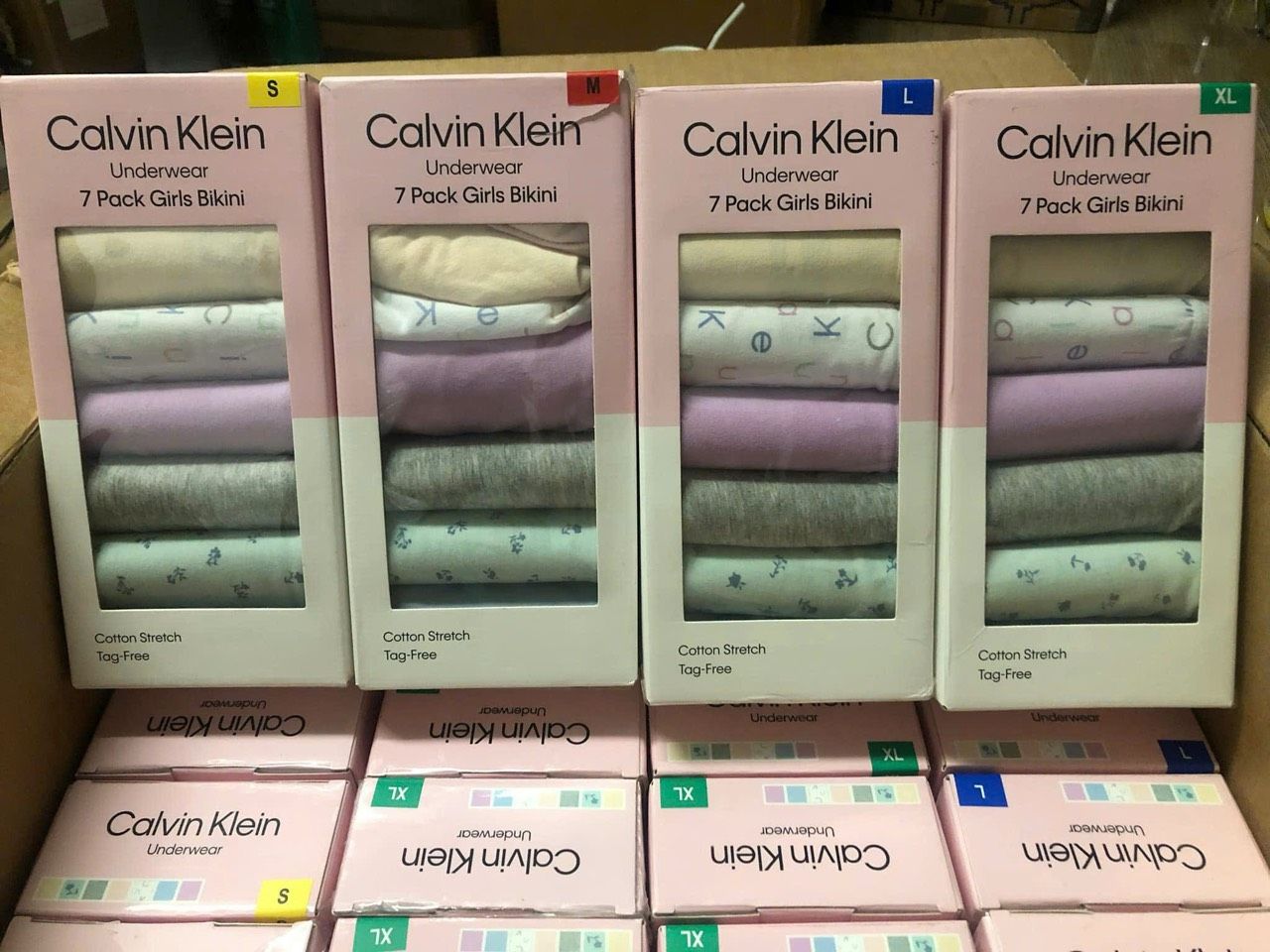 Set 7 quần chip dành cho bé gái CK Underwear Girls Bikini