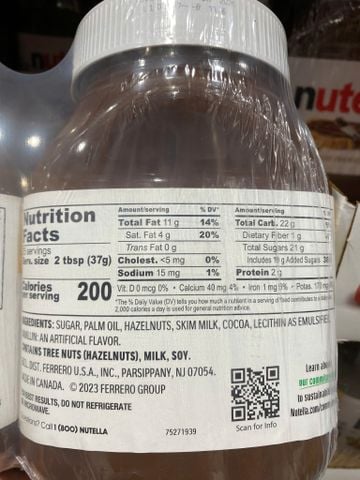  Sốt chocolate hạt phỉ Nutella 