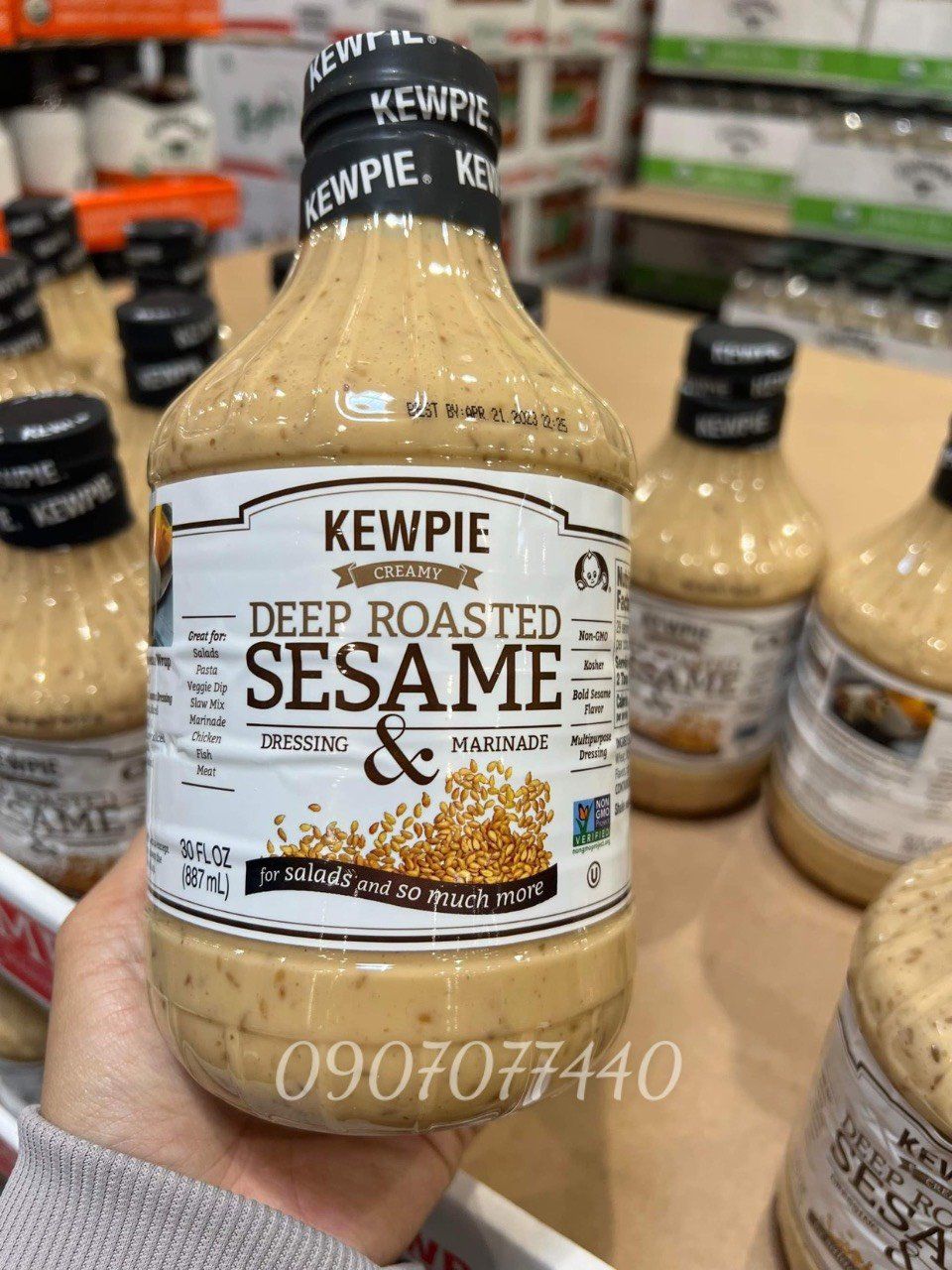 Sốt mè rang Kewpie Deep Roasted Sesame của Mỹ