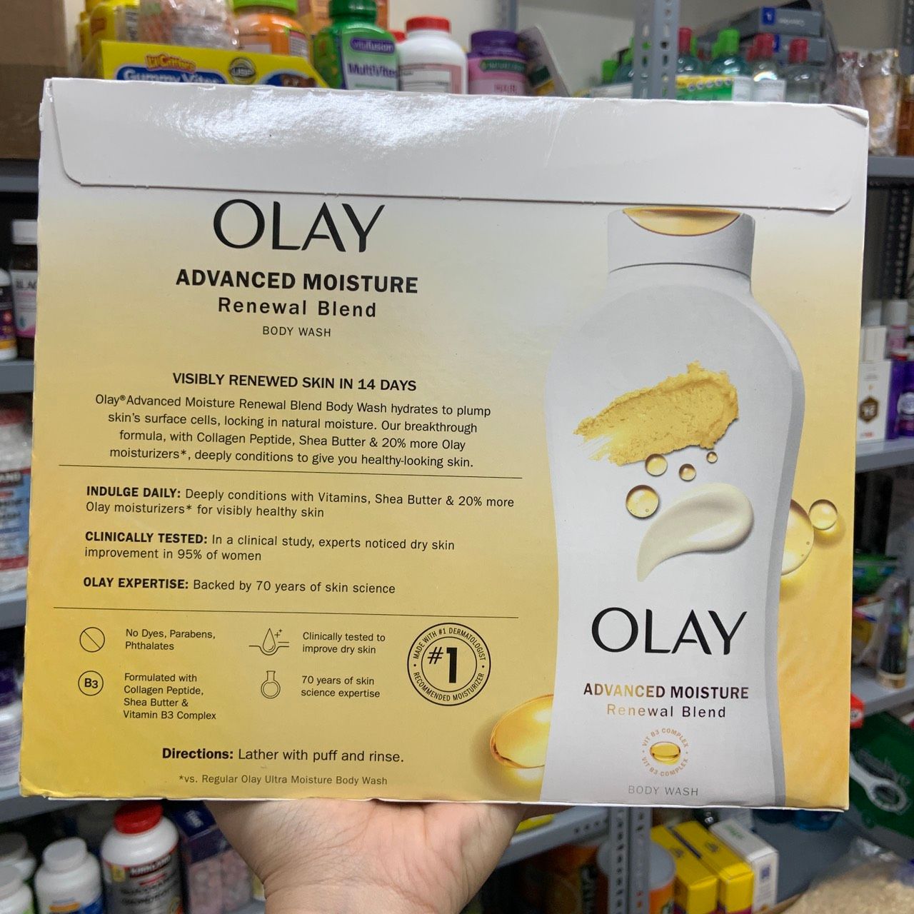 Sữa tắm dưỡng ẩm Olay Advanced Moisture Renewal Blend