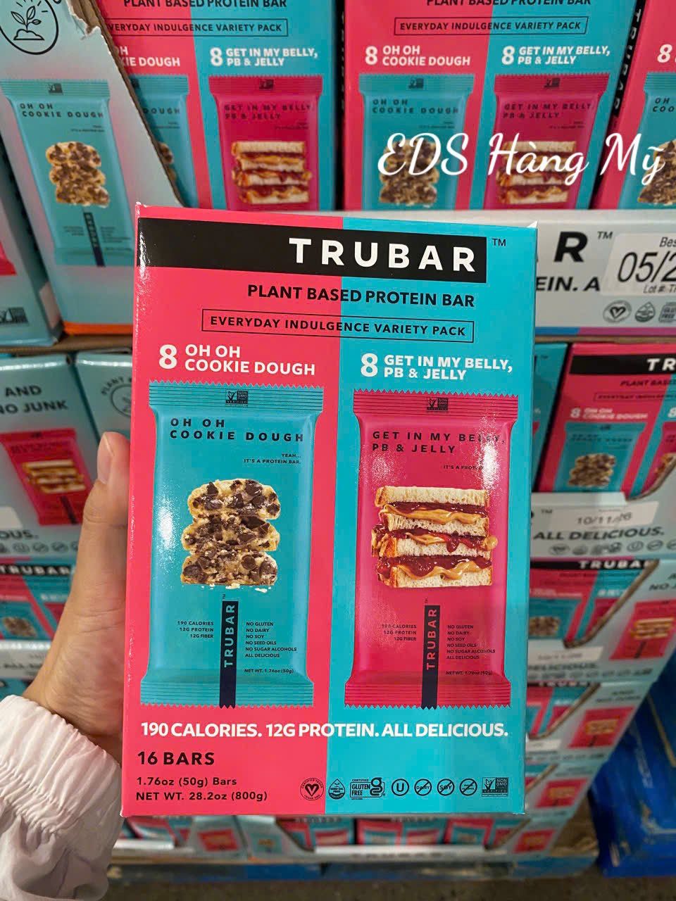 Thanh bánh bổ sung dinh dưỡng Trubar Plant Based Protein Bar