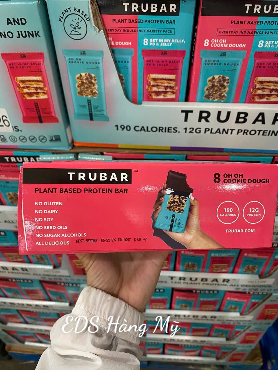 Thanh bánh bổ sung dinh dưỡng Trubar Plant Based Protein Bar