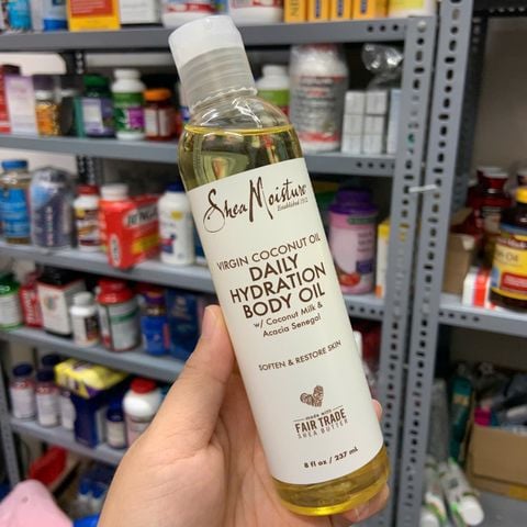  Dầu dưỡng thể chiết xuất từ thành phần thiên nhiên Shea Moisture Virgin Coconut Oil Daily Hydration Body Oil 