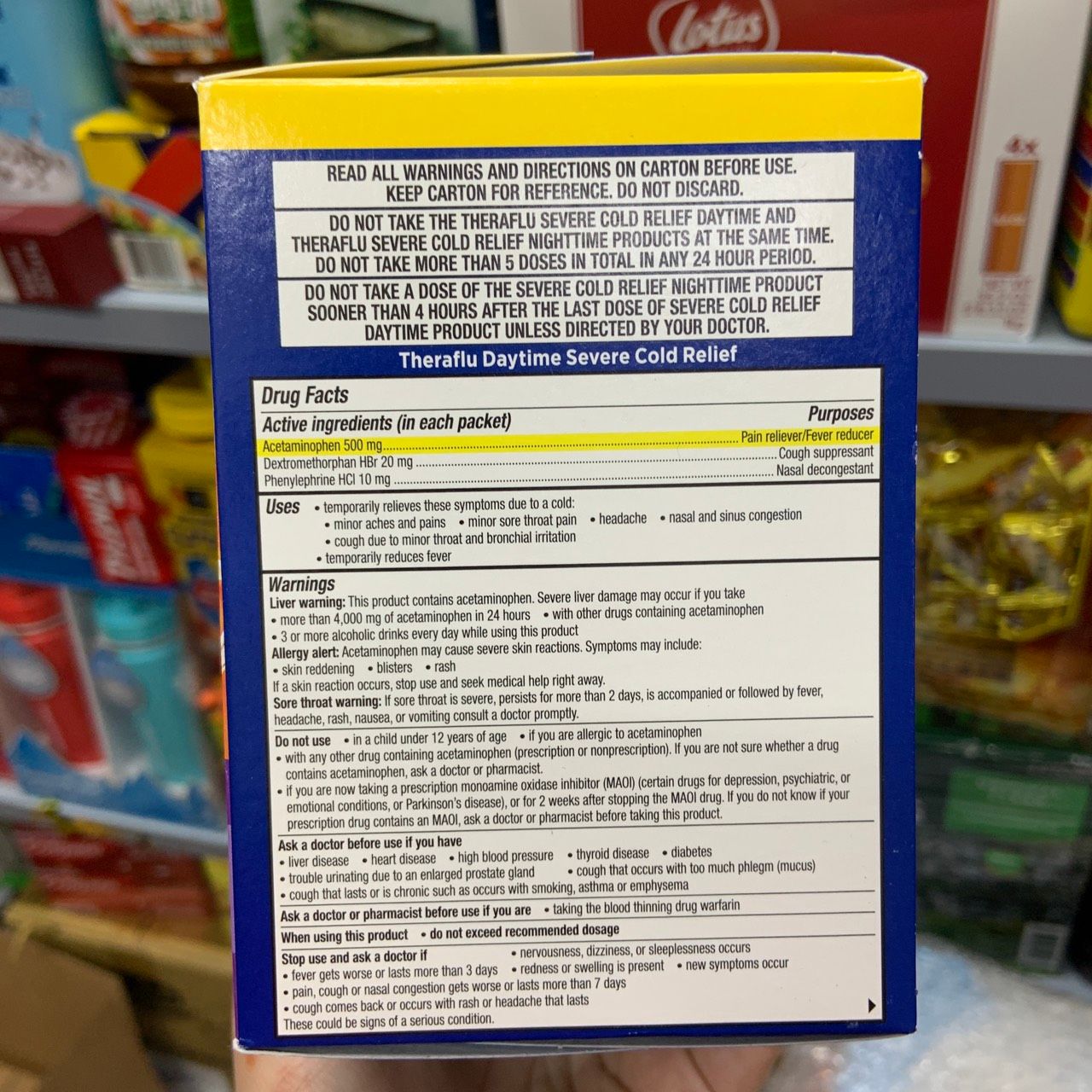 Trà giảm cảm lạnh, cảm cúm ngày và đêm Theraflu