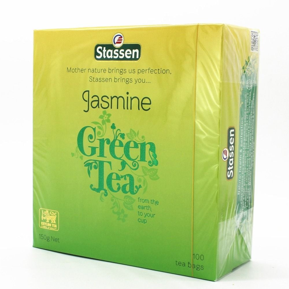 Trà xanh túi lọc hương hoa lài Stassen Jasmine Green Tea EDS Hàng Mỹ