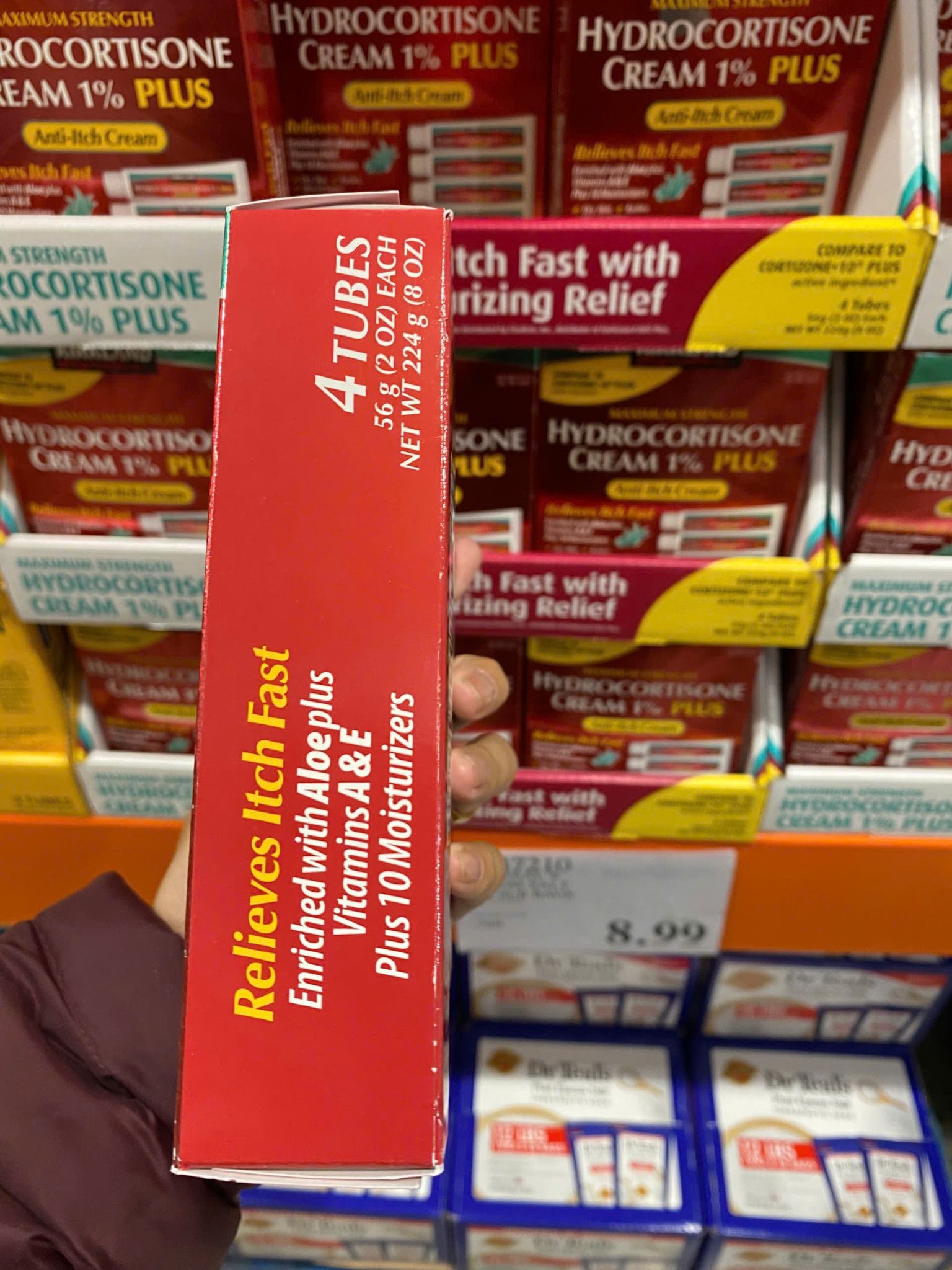 Kem giảm ngứa do chàm, dị ứng, côn trùng cắn Kirkland Signature Hydrocortisone 1% Plus Anti-Itch Cream